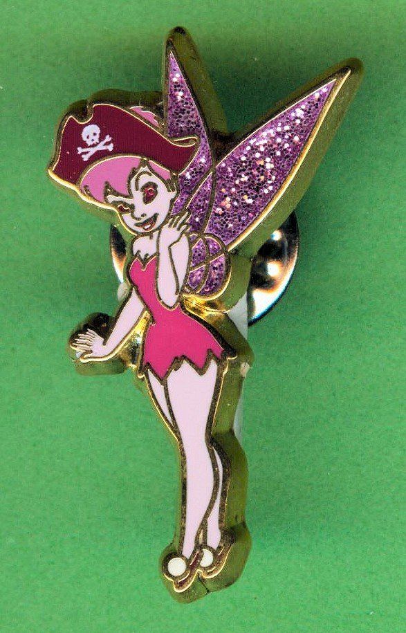 Disney Placchette & Badge: Disney   TINKER BELL  Pirat – Usato da Winterthur venduto da Sammleroase