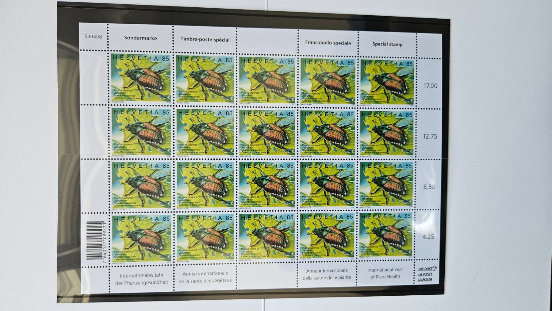 Tous les timbres: Japankäfer – Neuf avec emballage d'origine à Niederhasli par GipfelimWinde