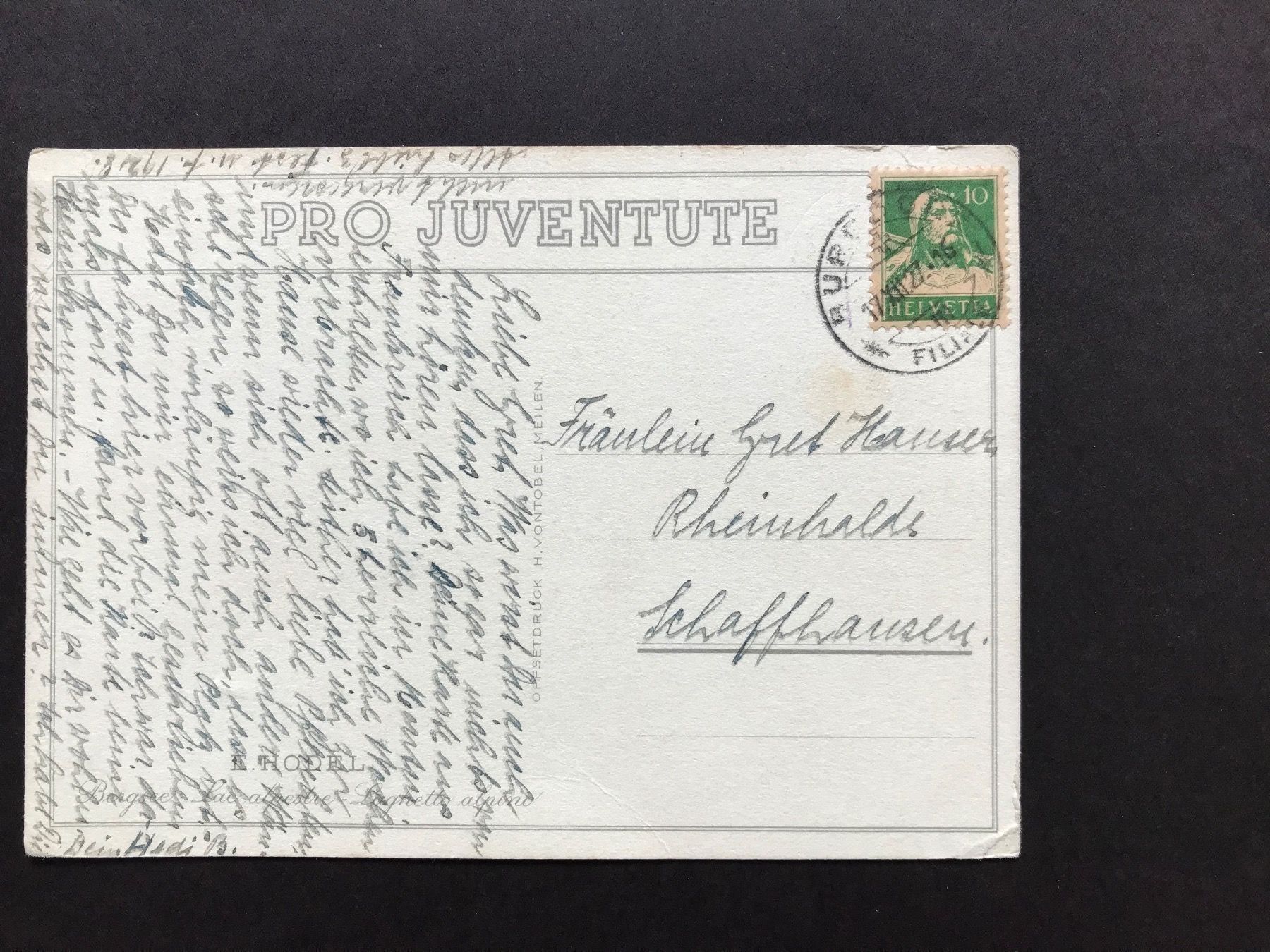 Tutti i francobolli: 1927 Pro Juventute Karte mit 153 – Usato da stäfa venduto da brandy66 1