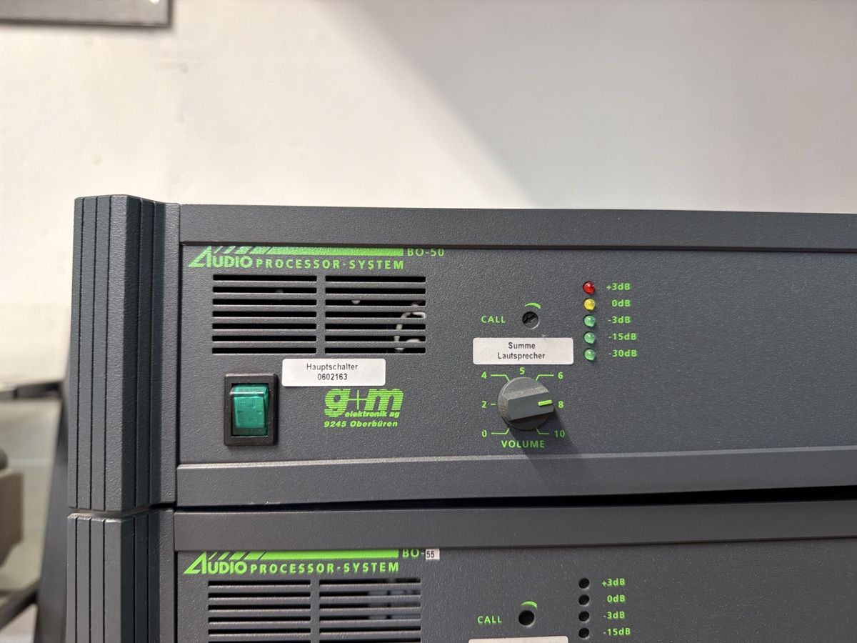 Componenti elettronici: 3x G+M BD-50 BD-55 Audio Processor System come in set – Usato da basel venduto da Swiss._.1978 3
