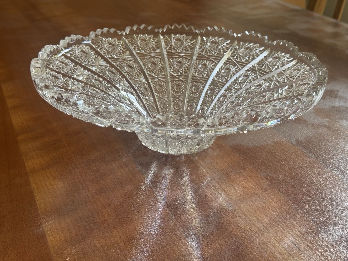 Schalen: Glas Schale Kristall – Gebraucht aus Schlieren von hampany 1