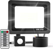 Realky 30W LED Strahler Außen Bewegungsmelder Fernbedienung