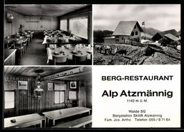 AK Walde /SG, Berg-Restaurant Alp Atzmännig