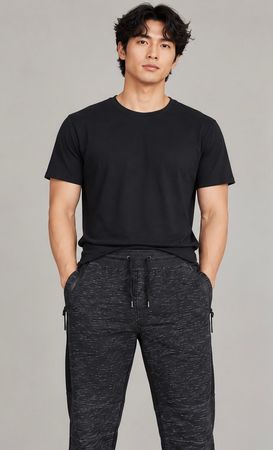 Redskin Deep Sport Herren Jogginghose/Trainhose schwarz/grau
