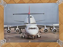 SWISSAIR Poster Jumbojet B747 & Jumbolino BAe 146