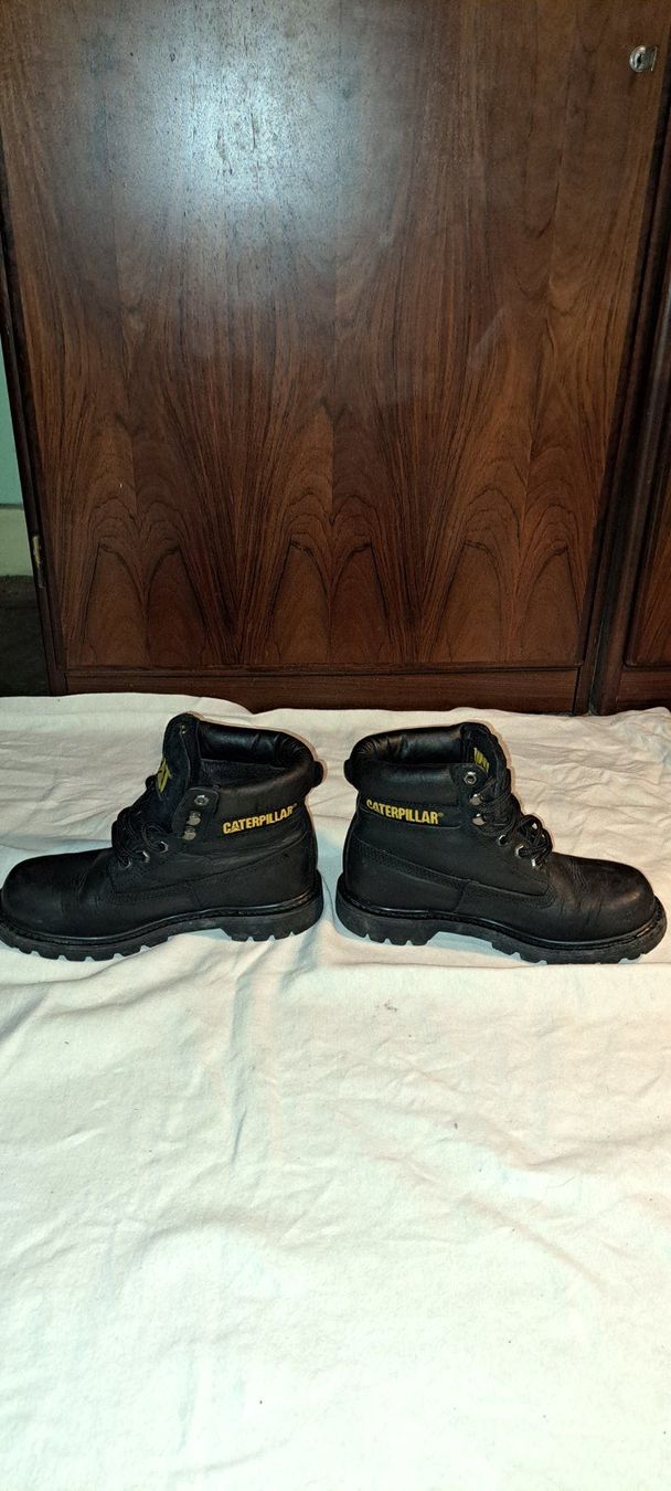 Caterpillar Scarpe da uomo: bottines caterpillar cuir noires – Usato da Genève venduto da Axelle333 8