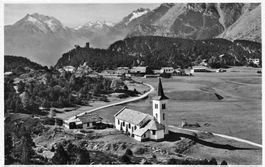 Maloja (GR) Blick gegen den Piz Duan