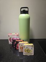 Waterdrop Thermosflasche 1 Liter, grün, lindgrün, mint