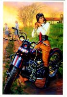 Postkarte "Pin-up".