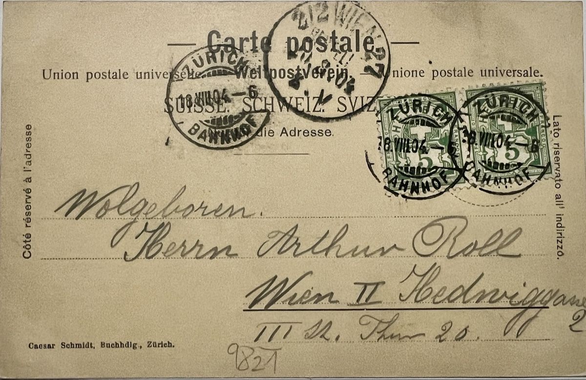Cartoline postali: Alte AK Limatquai ZH 1904. – Usato da Muotathal venduto da OttoK01 1