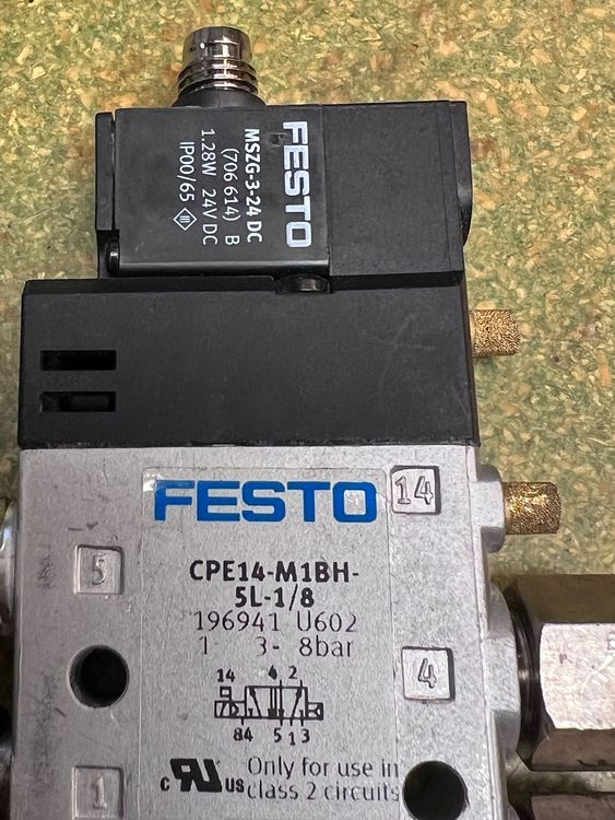 Elettrovalvola Festo CPE14-M1BH-5L-1/8 196941, 1 Pezzo, Nuova In Scatola, Spedizione Inclusa