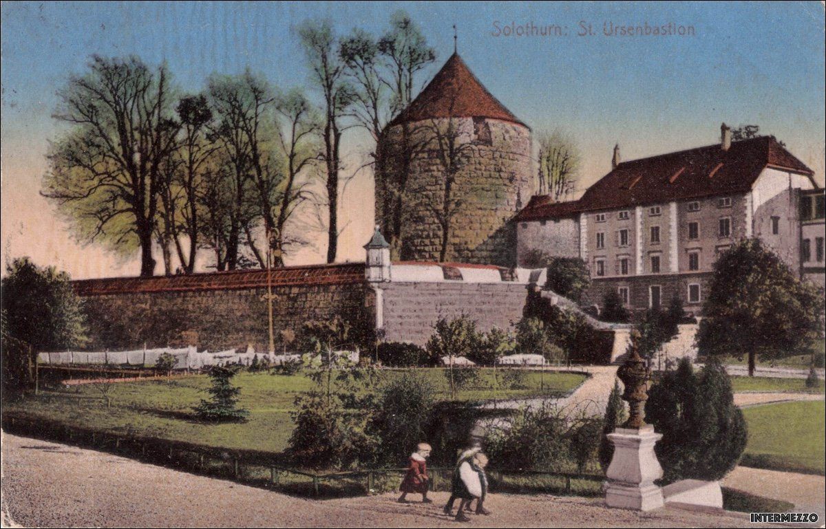 Ansichtskarten: Solothurn // 1912 St. Ursenbastion // Sommer – Gebraucht aus Basel von intermezzo12