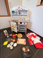 Spielküche mit viel Zubehör,Kaffeemaschine und Fondue-Set