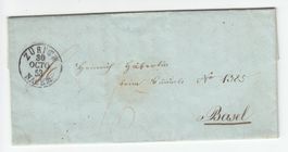1853 / Zürich - Basel / PROMINENTER ABSENDER