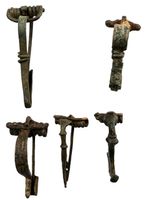 Roman bronze bow brooch collection (1st-3rd century AD)