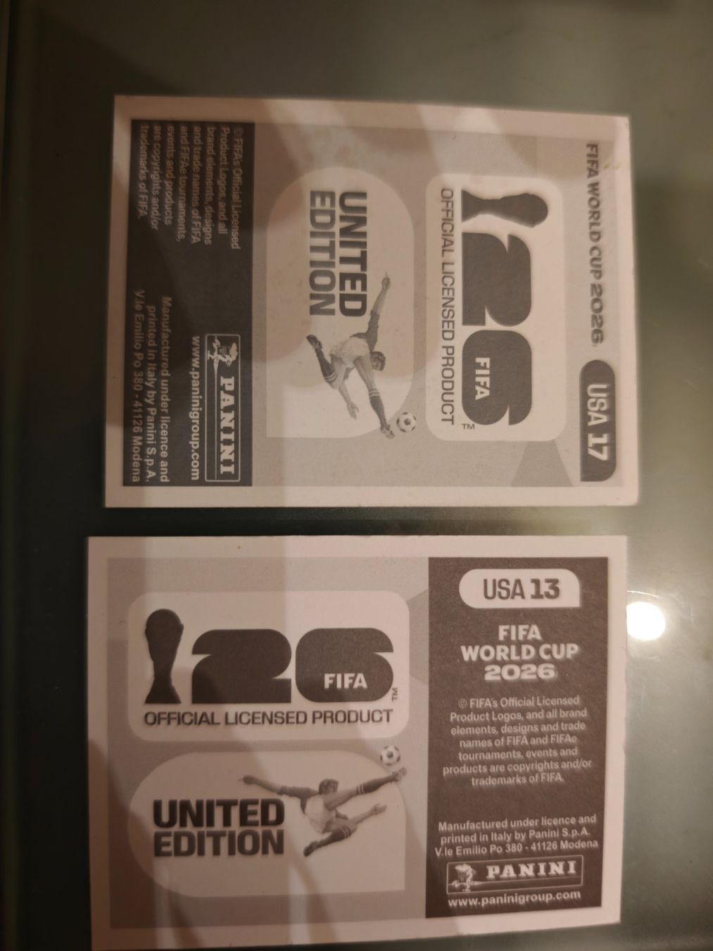 Panini Cartes à collectionner: PANINI USA 13,17 – Neuf (Voir description) à Sulgen par 34j_p6s2