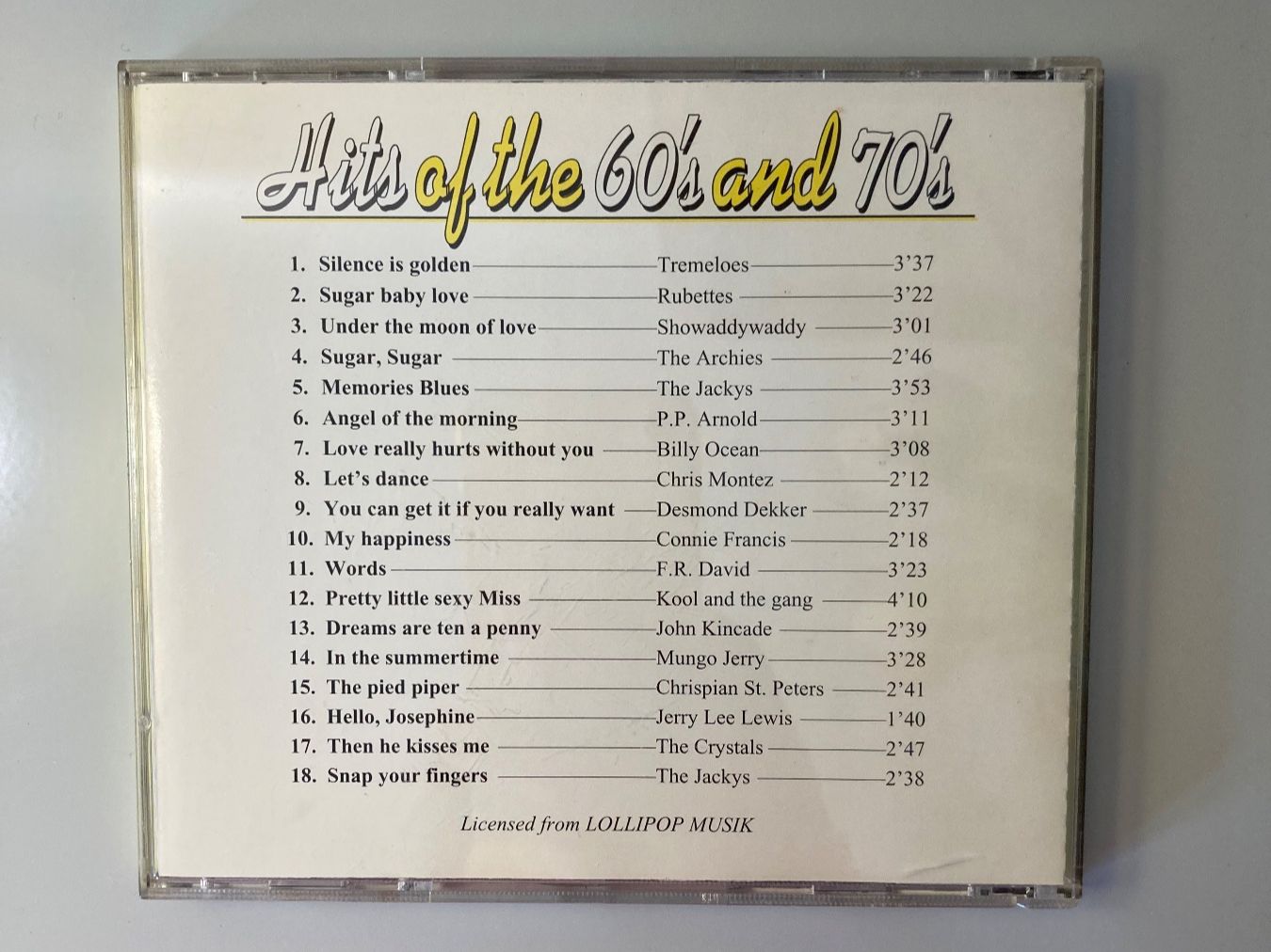 CDs: CD Hits der 60er und 70er Jahre – Gebraucht aus Basel von elocin4791 1