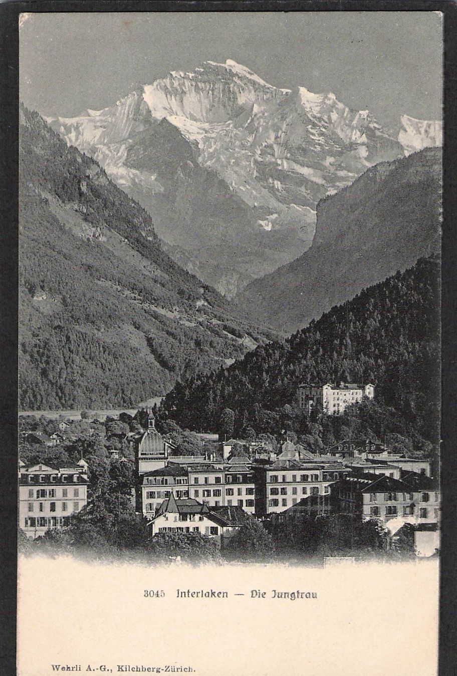 Cartoline postali: AK Interlaken ,Die Jungfrau , 1906 – Usato da Reichenburg venduto da ibiza18