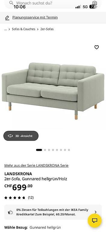 Divani: 2-Sofa inkl. Couchtisch  – Usato da Rossrüti venduto da Nure61