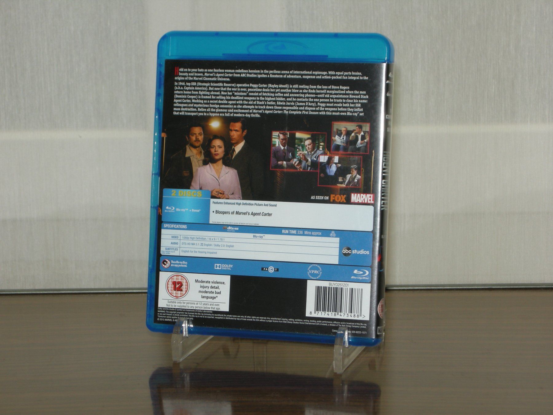 Tutti i DVDs: Marvel's Agent Carter - Season 1 Blu-ray UK Import – Usato da Aarau venduto da Pearlz 1