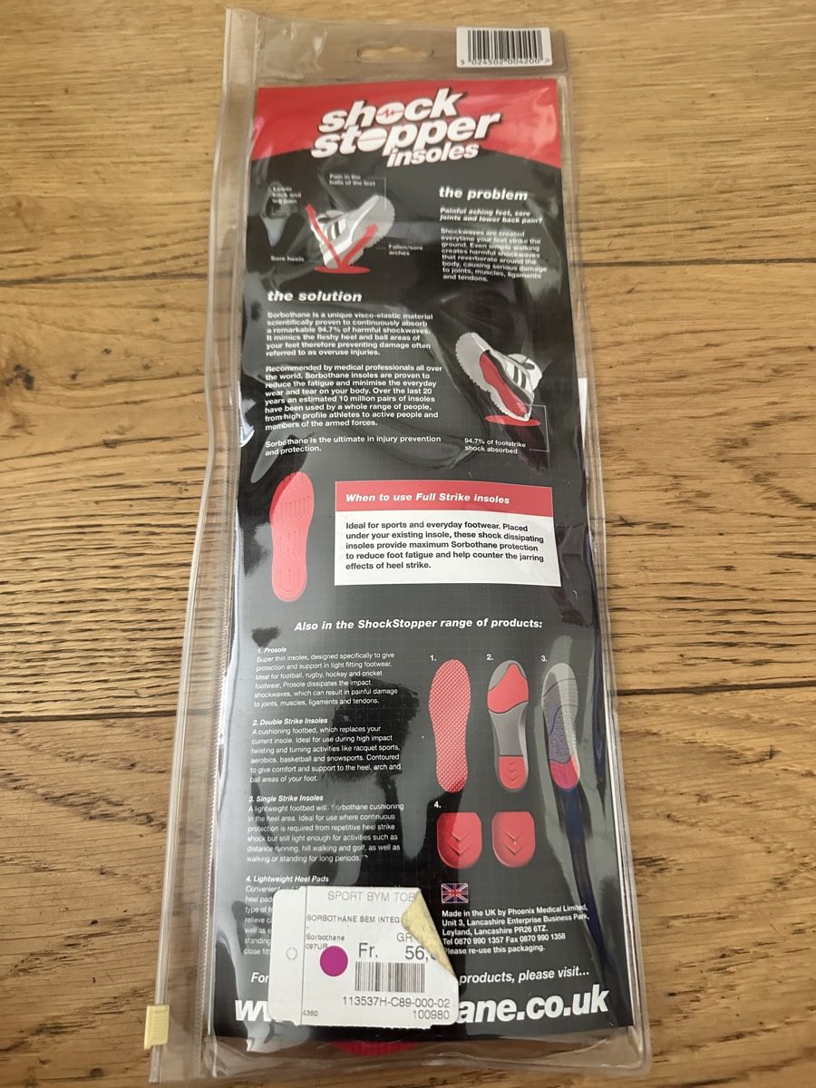 Scarpe da uomo: Sorbothane Shock Stopper Full Strike Sohle, Neu & OVP! – Nuovo e nell'imballaggio originale da Basel venduto da ben_pvk7 1
