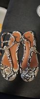 H&M Sandalen Gr. 39 Schlangenprint Sommerschuhe