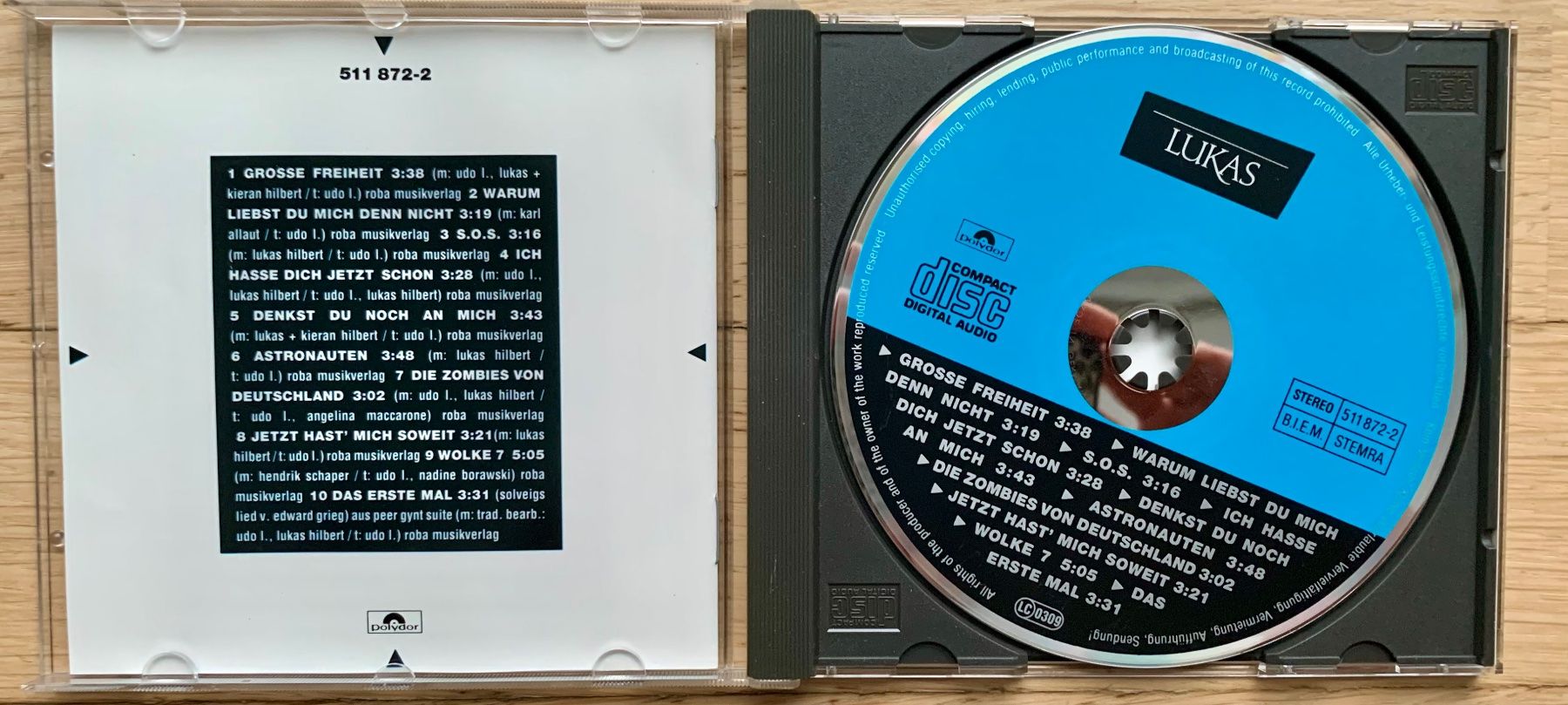 CD: Lukas (Lindenberg&Panikorchester) – Usato da Zürich venduto da Fieber 1