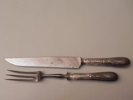 Alte Jugendstil Französisch Schnitzerei Set Besteck Set