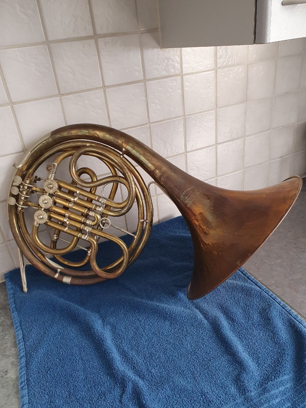 Musikinstrumente: Waldhorn alt  – Gebraucht aus WUERENLOS von