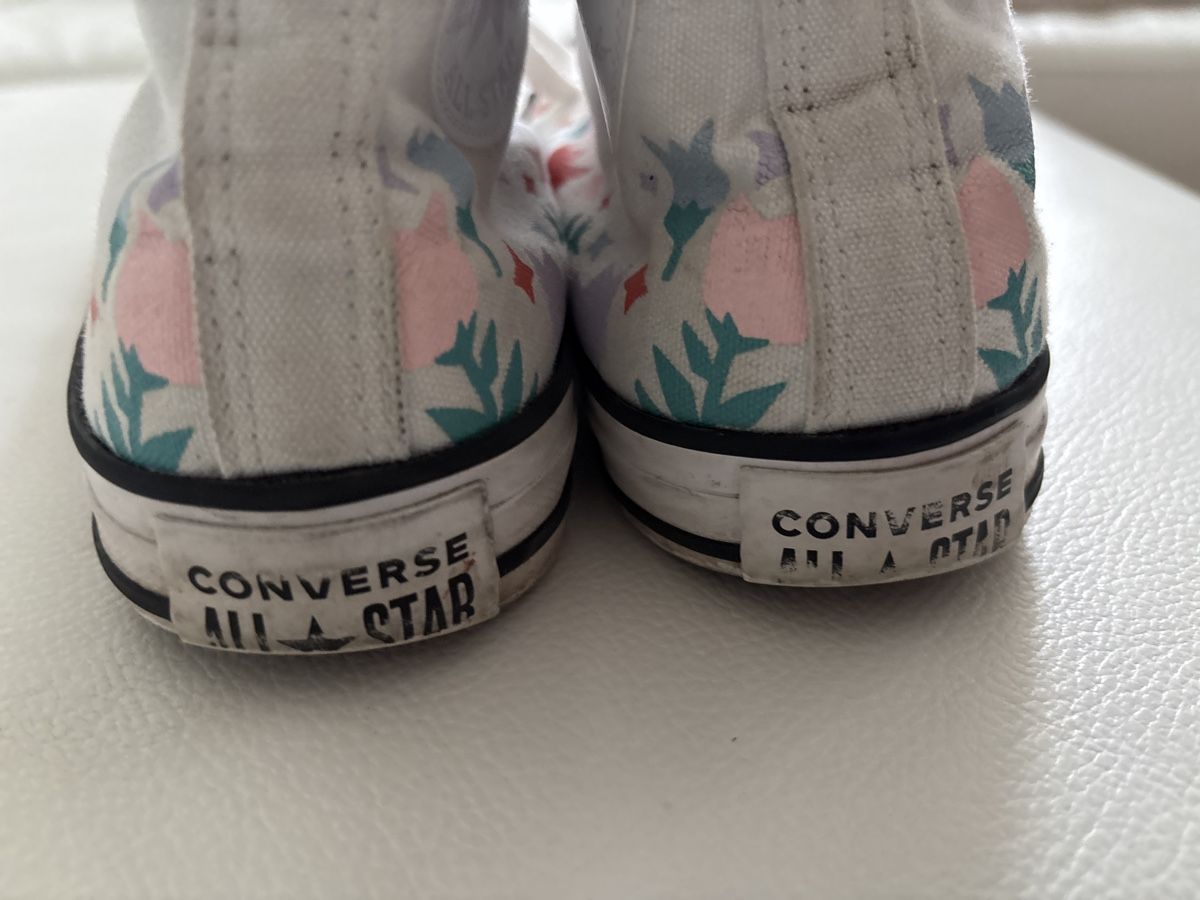 Converse Damenschuhe: Converse All Stars Gr.37 Blumenmuster Sneaker – Gebraucht aus langenthal von rundholz7 2