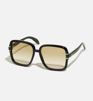 Gucci Sonnenbrille Grün/Schwarz Vintage Look