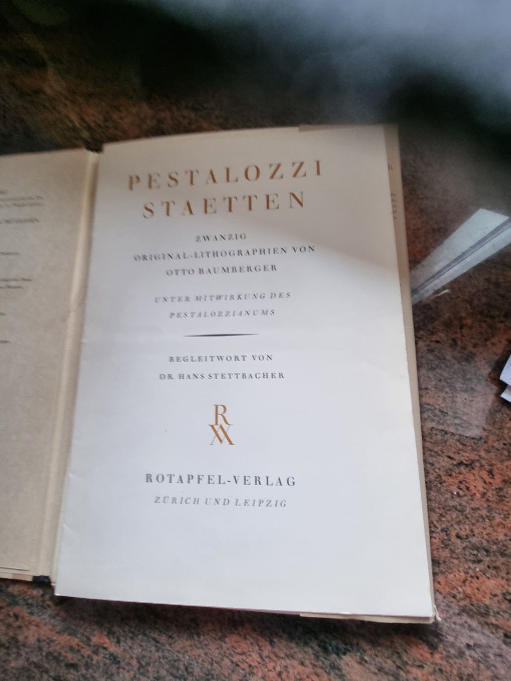 Grafiken & Lithographien: Otto Baumberger Pestalozi Originallithos – Gebraucht aus Trachslau von post35 3