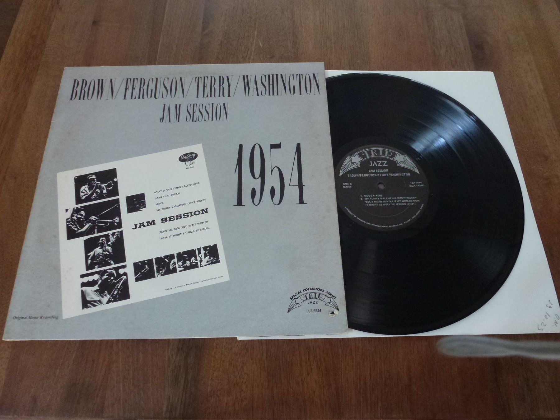 Dischi in vinile: Brown-Ferguson-Terry-Washington - Jam Session 1954, LP Jazz – Usato da Widen venduto da DexterGordon