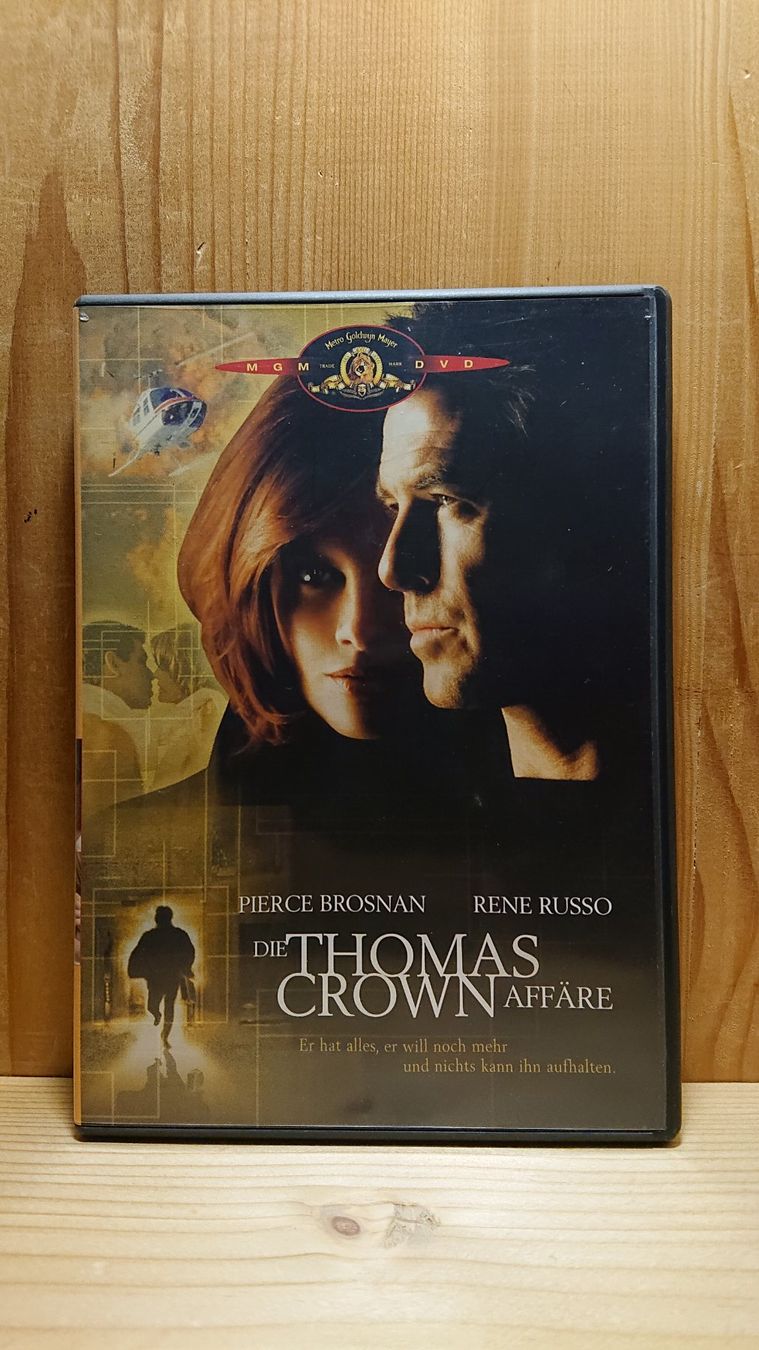 Tutti i DVDs: DIE THOMAS CROWN AFFÄRE DVD mit Pierce Brosnan – Usato da Wilderswil venduto da Exebub