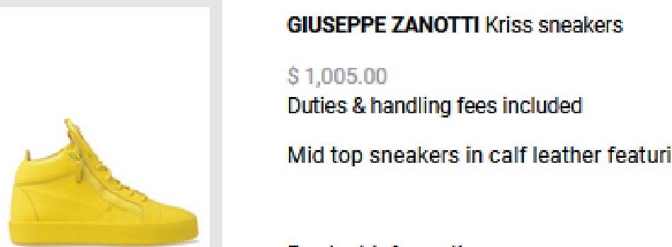 Zanotti Herrenschuhe: Sneakers Giuseppe Zanotti . 43,5 – Gebraucht aus Collonges von Auganien 9