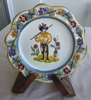 Superbe Assiette Vintage en Faïence