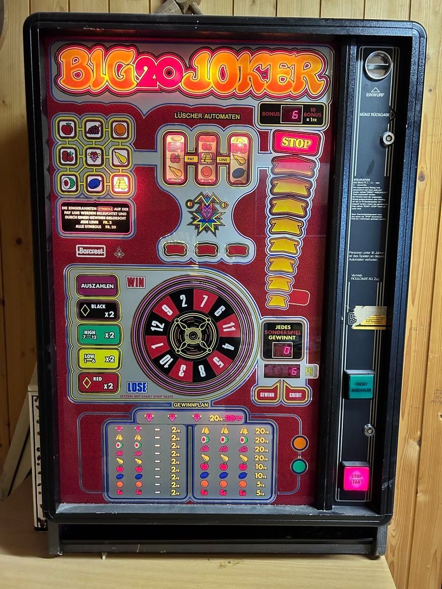Slot Machine: Spielautomat "Big 20 Joker" Barcrest! – Usato da Dielsdorf venduto da Habo7