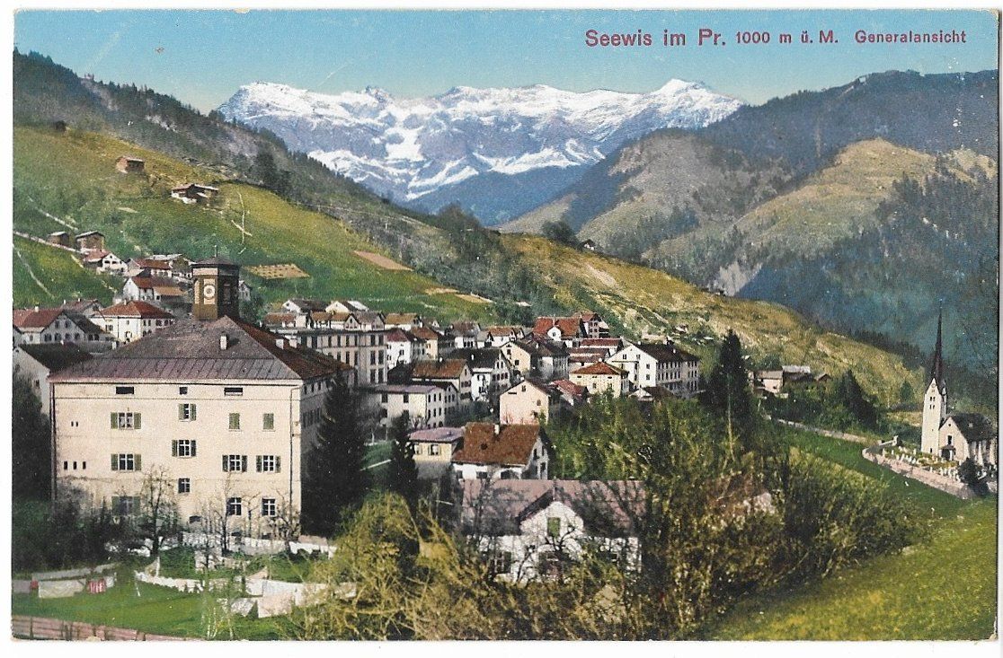 Cartoline postali: SEEWIS: Generalansicht ~1910 – Usato da Engelburg venduto da Swisscards