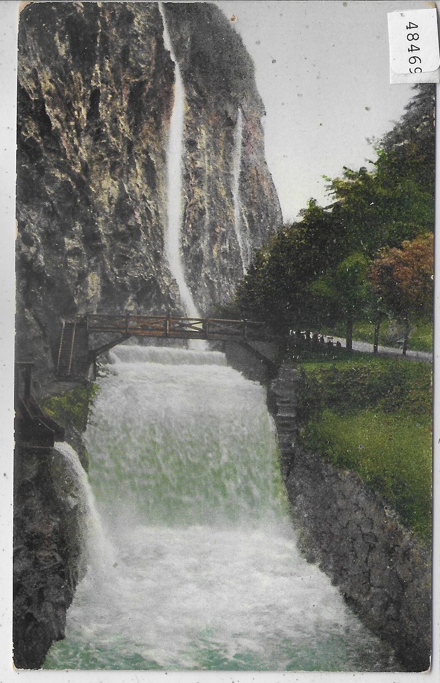 Cartes postales: Ragaz-Pfäfers - Taminafall - Litho – D'occasion à Ettingen par Kartenplanet