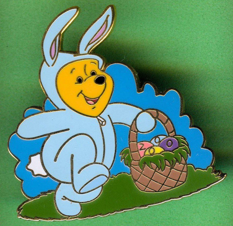 Disney Placchette & Badge: DISNEY  Winnie the Pooh  OSTERN – Usato da Winterthur venduto da Sammleroase