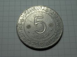 Algerien 5 Dinar, 1974 20 Jahre Algerische Befreiungsrevolut