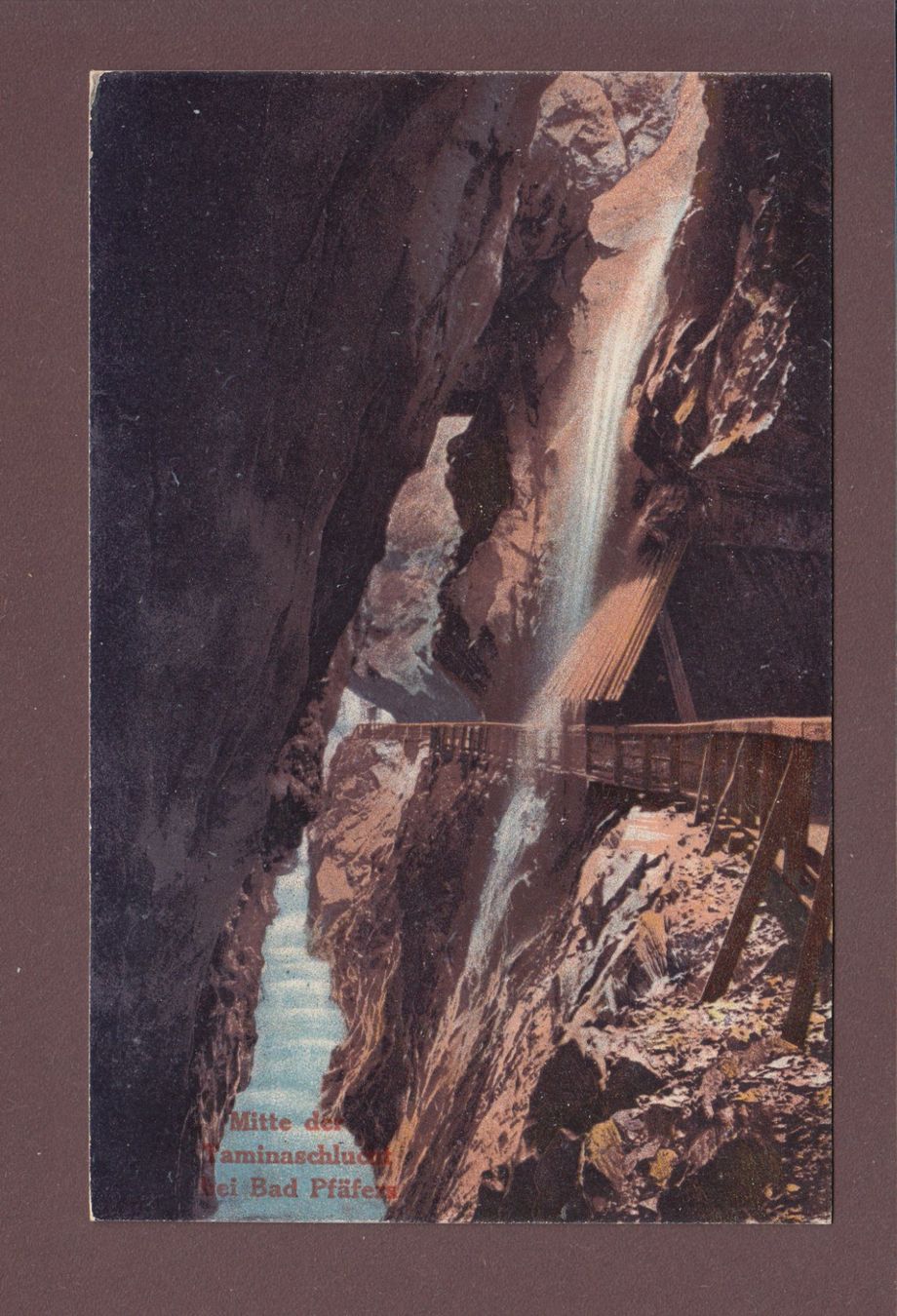 Cartoline postali: BAD PFÄFERS - 1922 – Usato da Pully venduto da nicecards