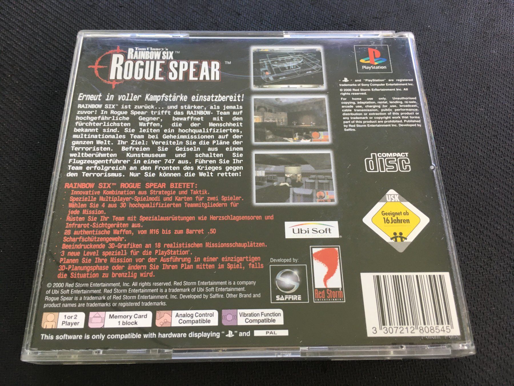Sony Giochi: Rainbow Six Rogue Spear - Playstation 1 / PS1 – Usato da St.Gallen venduto da Punktchen01 2