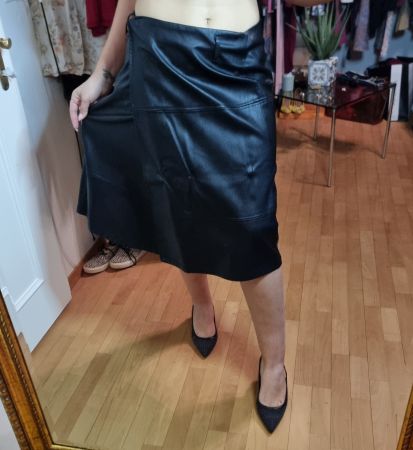 Schwarzer  Wickelrock elegant - Marie Lund Gr.42
