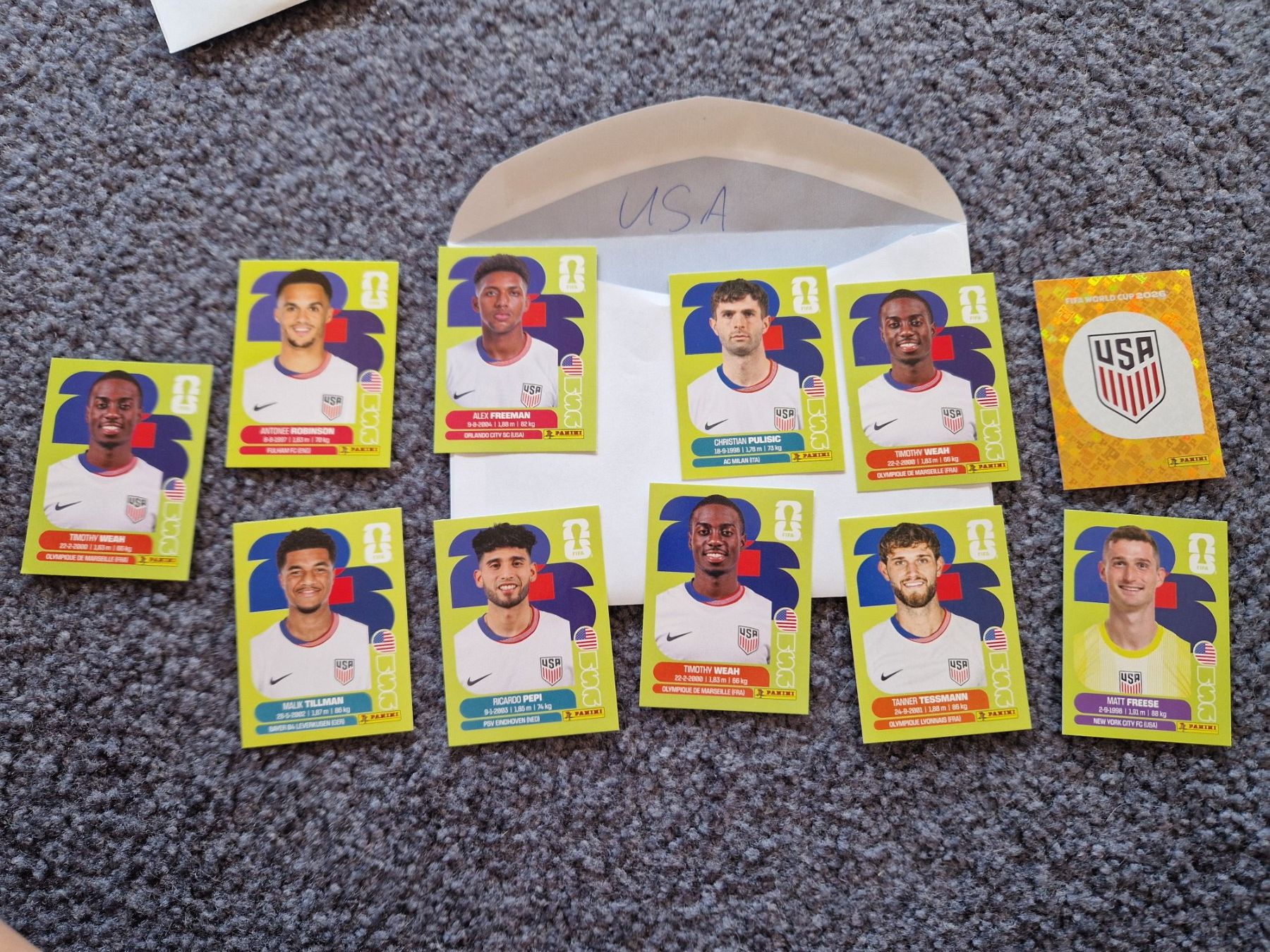 Panini Carte collezionabili: Panini Wm 026 USA – Usato da Metzerlen venduto da SS01