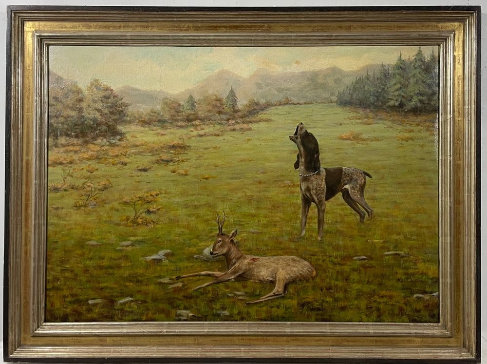 Edouard Giron (XX) grosses Gemälde Kaufen auf Ricardo