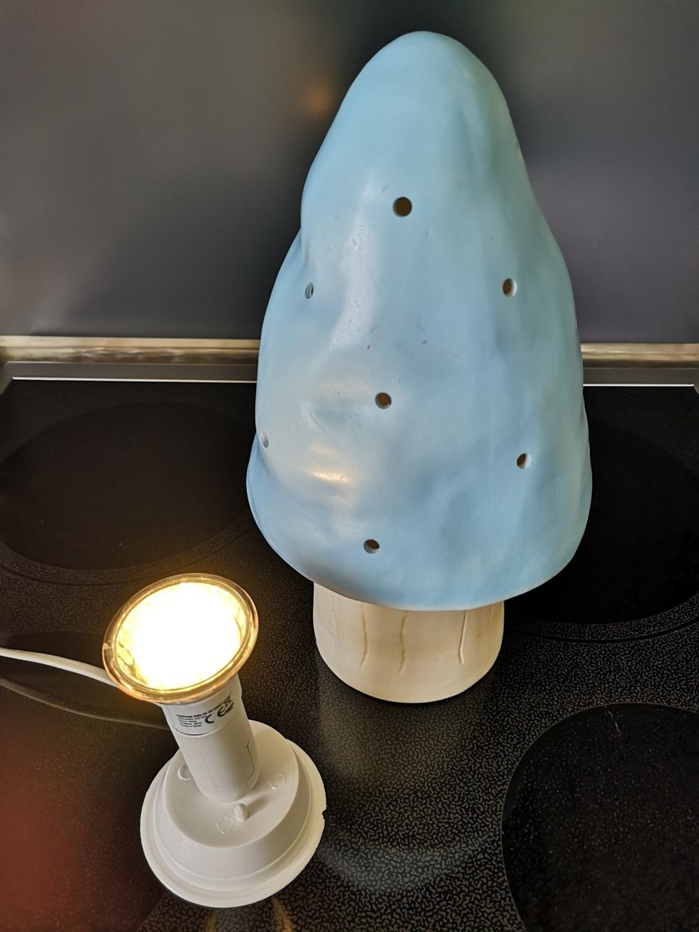 Heico Lampade: HEICO TISCHLAMPE, PILZ HELLBLAU – Usato da Sissach venduto da Megane21 4