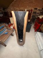Einzigartige Holz Stehlampe / Deko-Objekt, Top Zustand!