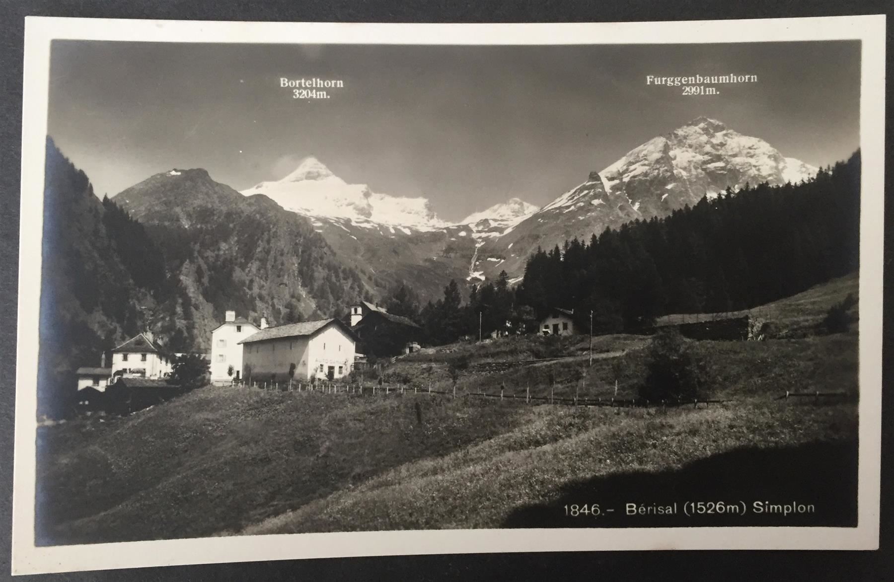 Cartoline postali: BÉRISAL Simplon – Nuovo (secondo la descrizione) da Jona venduto da philajona
