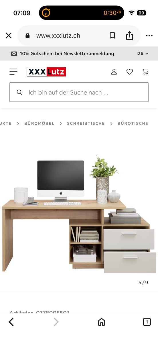 Bureaux: Schreibtisch – D'occasion à Kloten par cigiro 3